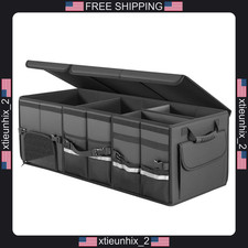 Car Trunk Organizer Leather Storage Box 35.5 Inch Multi-compartment Foldable Car Trunk Organizer Leather Storage Box 35.5 Inch Multi-compartment Foldable