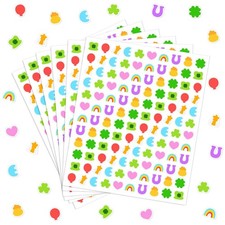 2400Pcs St. Patrick's Day Mini Stickers Self Adhesive Stickers Lucky Charm Sham