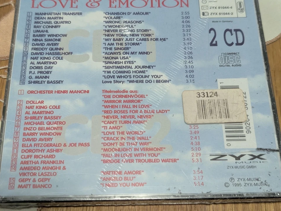 Various Love & Emotion 1995 aus der TV Werbung 2 CDs neu OVP Limahl Aretha Frank - Bild 2 von 2