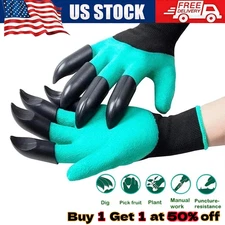 Garden Gloves with Claws Digging Planting Work Gloves Gardening Yard Safe Gloves