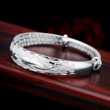 Women's Fashion Adjustable Bracelet Fish and Lotus Pattern Bracelet Alloy