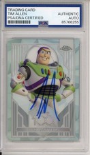 2023 TOPPS CHROME DISNEY REF INSERT BUZZ LIGHTYEAR SIGNED TIM ALLEN PSA DNA COA