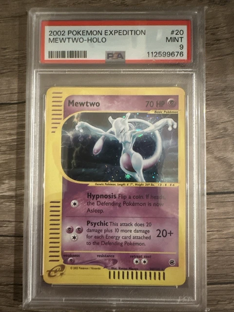 Pokemon 2002 Mewtwo Expedition Holo 20/165 PSA 9 Mint New Cert Low Pop