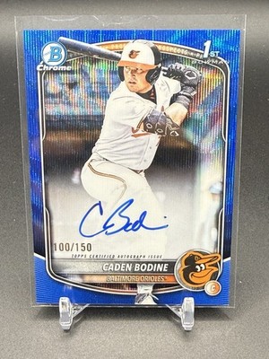 Caden Bodine 2025 Bowman Draft #CPA-CB First (1st) AUTO Blue Wave [#100/150]