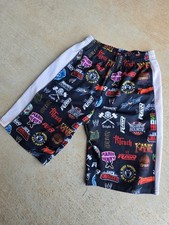 RARE 2012 WWE Boys' Athletic Shorts 10/12 Graphic Black Kane Triple H Big Show