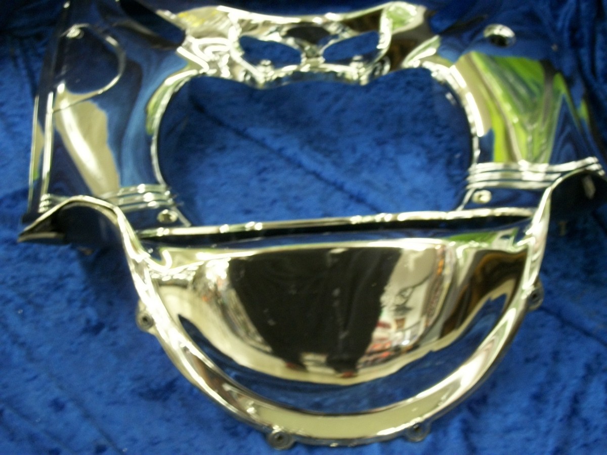 1994-2000 Kawasaki ZX11 Chrome Gauge Cluster Trim Bezel