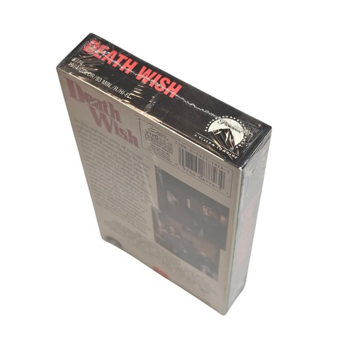 Death Wish VHS Tape Sealed 1990 Paramount Charles Bronson - Picture 2 of 6