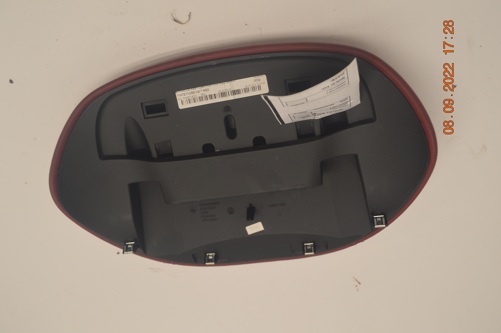 2014-2019 MASERATI GHIBLI UPPER DASH SPEEDOMETER CLUSTER TRIM COVER OEM
