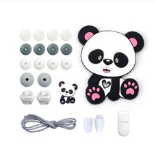 Bastelset für Schnullerketten Silikonperlen Mit Beißring