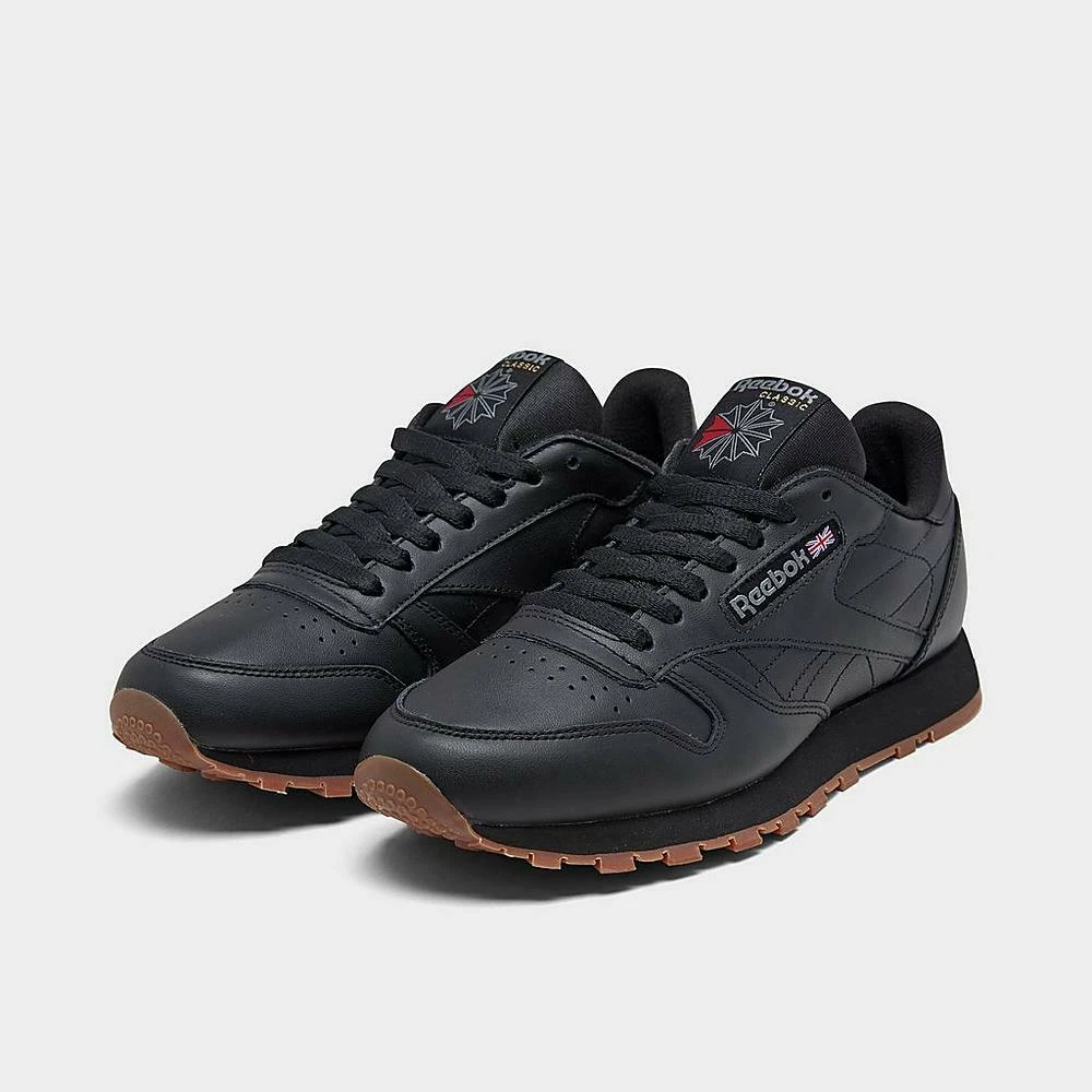 REEBOK CLASSIC LEATHER GUM CASUAL MEN s BLACK GUM AUTHENTIC NEW IN BOX SIZE