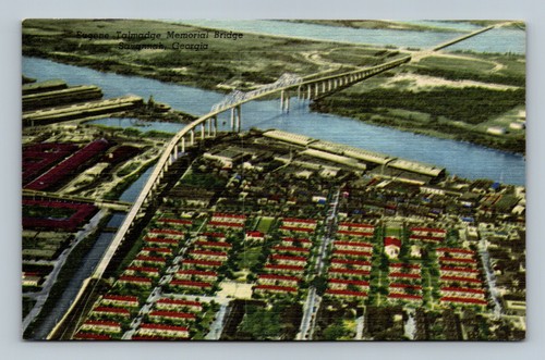 Eugene Tallmadge Bridge; Savannah, Georgia; Official Short Route Postcard