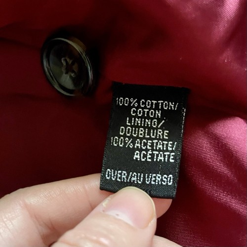 Company Ellen Tracy rot Samt Cord Whimsigoth Jacke Größe 12 weinrot Urlaub - Bild 14 von 14