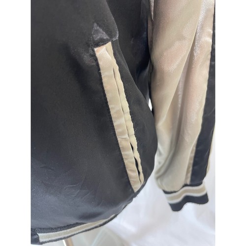 Vintage Wet Seal Embroidered Womens Zip Up Bomber Jacket Size M - Picture 4 of 13