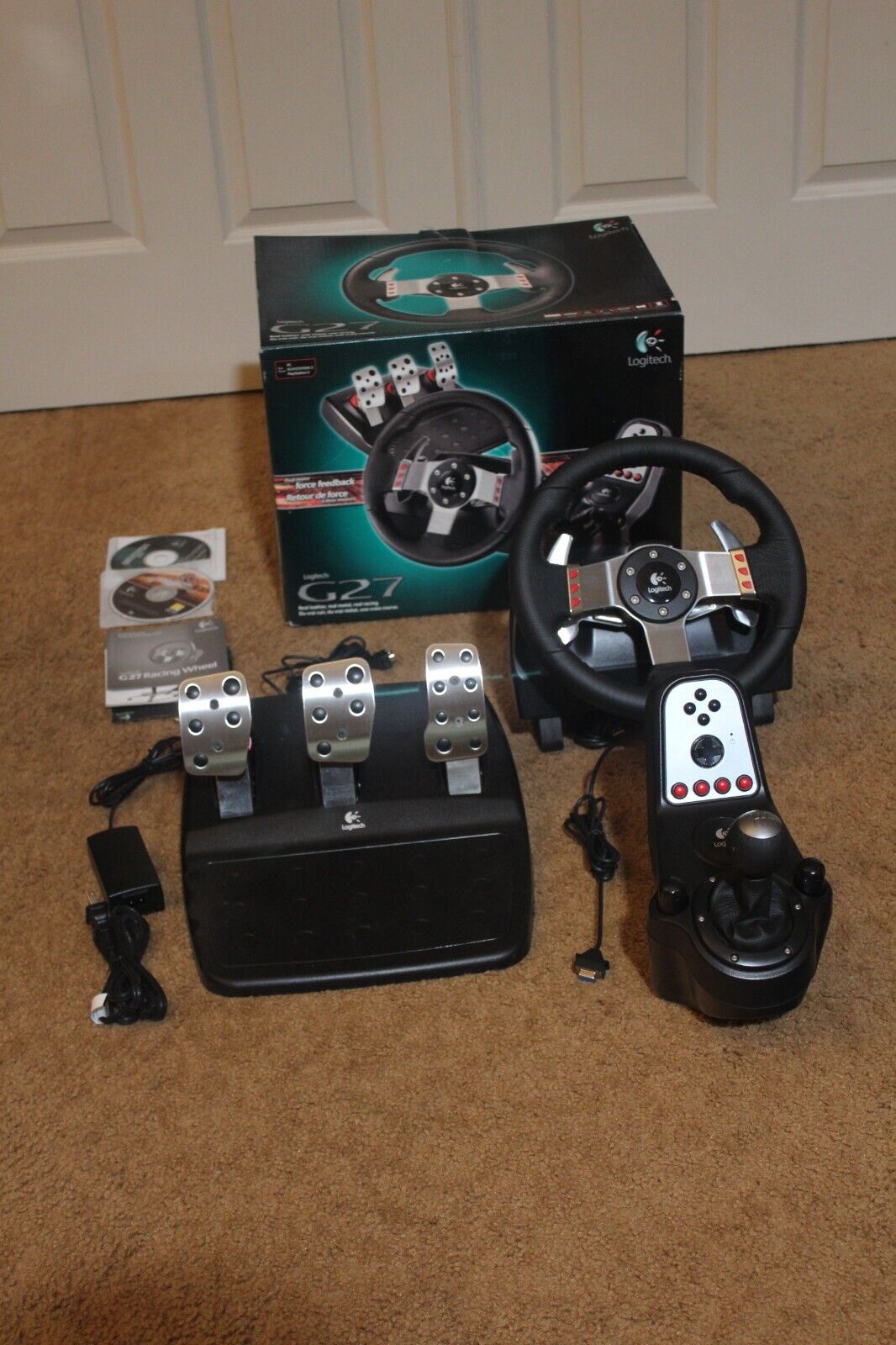 Logitech+G27+Racing+Wheel+-+Black for sale online | eBay