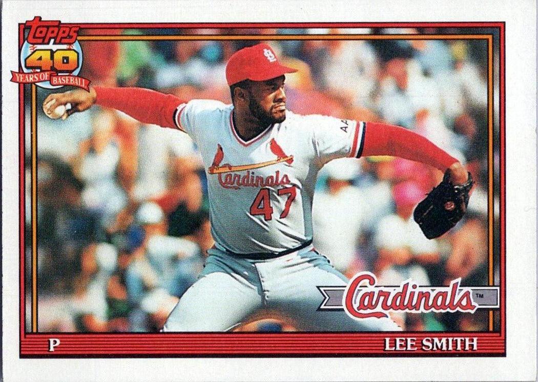 1991 Topps St. Louis Cardinals #660b Lee Smith