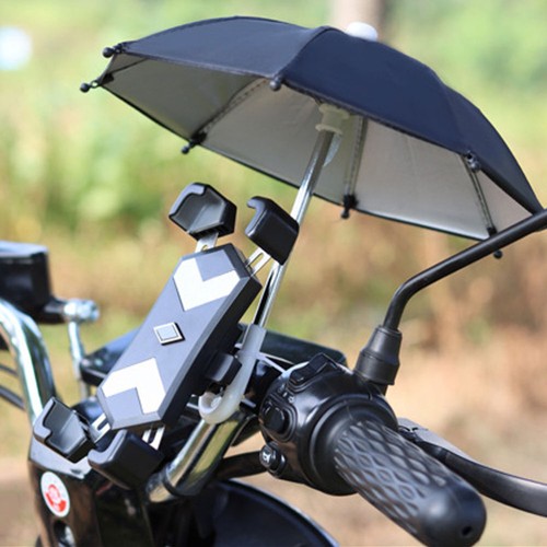 4 Pcs Small Umbrella Toys Phone Parasol Rain for Mobile Bicycle Mini Decorative - 第 12/12 張圖片