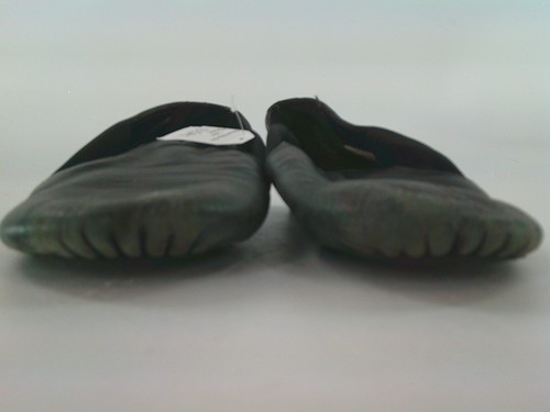 Dance Jazz Shoes ABT Black 13.5M Little Kid Side Elastic Split Sole Leather - Picture 3 of 5