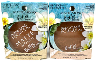 (2) Physicians Formula Matte Monoi Butter Bronzer NIP 1711768 - Matte Sunkissed