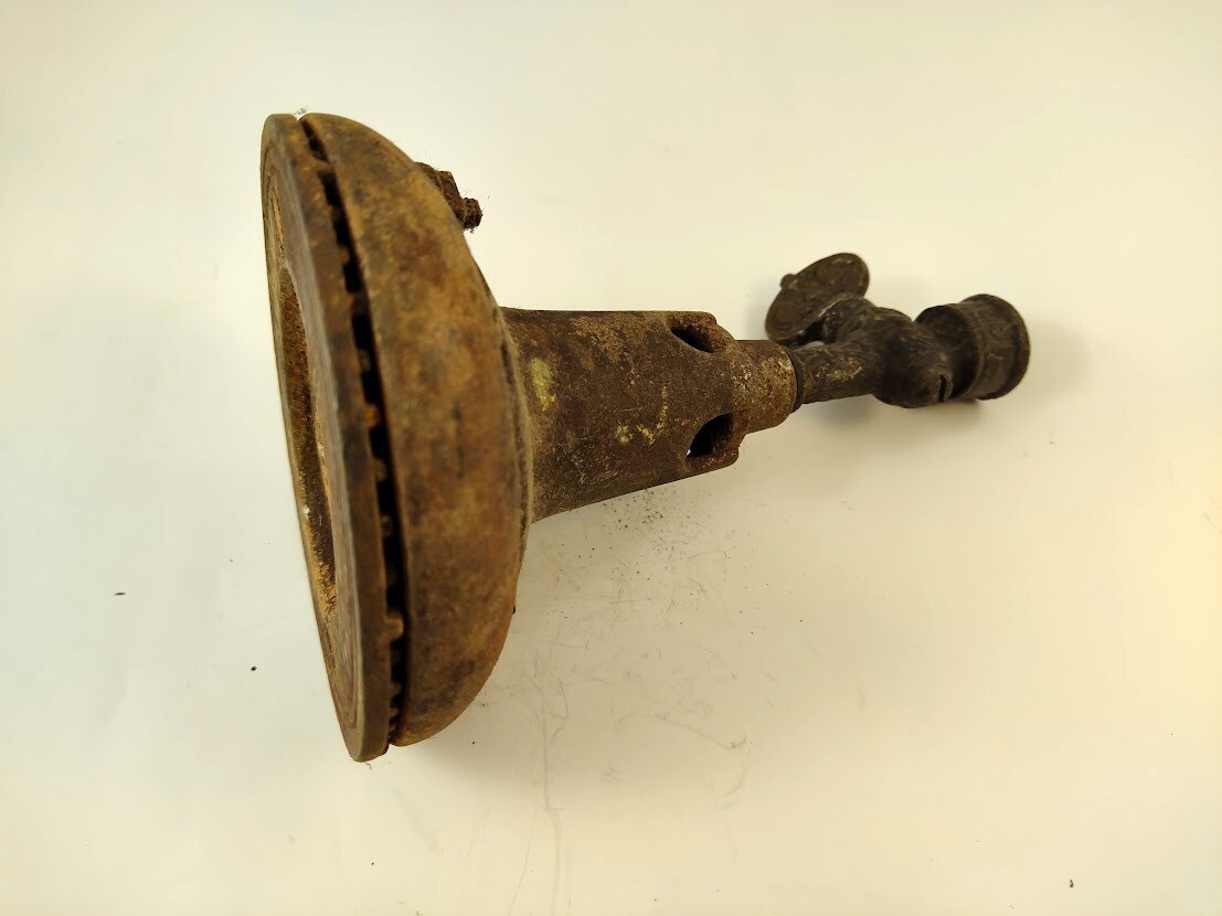 Antique/Vintage Victorian Gas Lamp Parts Burner Unit w/Brass Valve