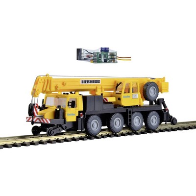 Kibri 10558 H0 Baufahrzeug Modell Liebherr Mobilkran LTM 1050-4 GleisBau