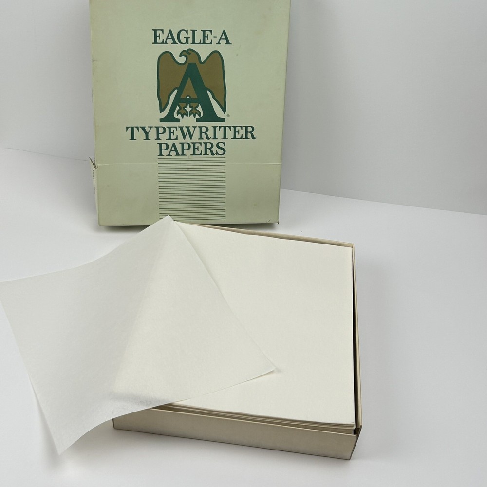 Eagle A Typewriter Paper Trojan Onion Skin F409C 8.5 x 11 20 Sheets No Box