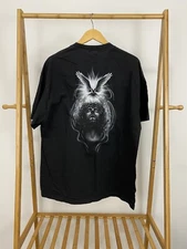 VTG ODM Jesus Dove God Christian Black Skate Short Sleeve T-Shirt Size XL 