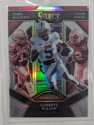 2022 Select Draft Picks Garrett Wilson RC Select Company SC-THE Silver ...