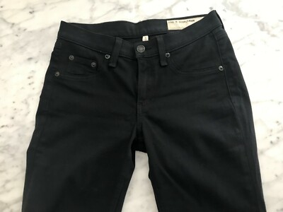 Women's Rag Bone Black Plush Super Skinny Stretch Legging Jeans Size 25 