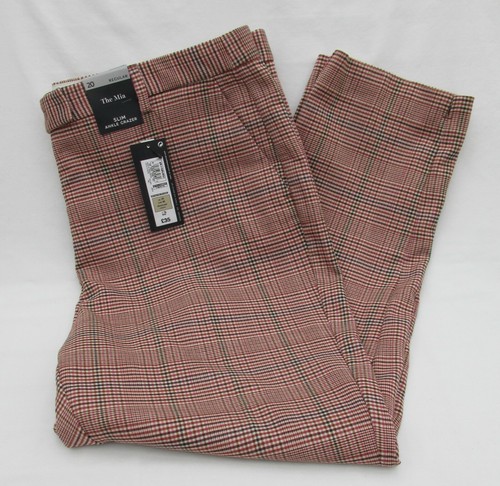 SLIM ANKLE GRAZER TROUSERS SIZE 