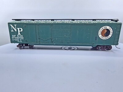 #ad READ** AHM HO Scale Northern Pacific 50#x27; Combination Box Car NP 8130 $9.95