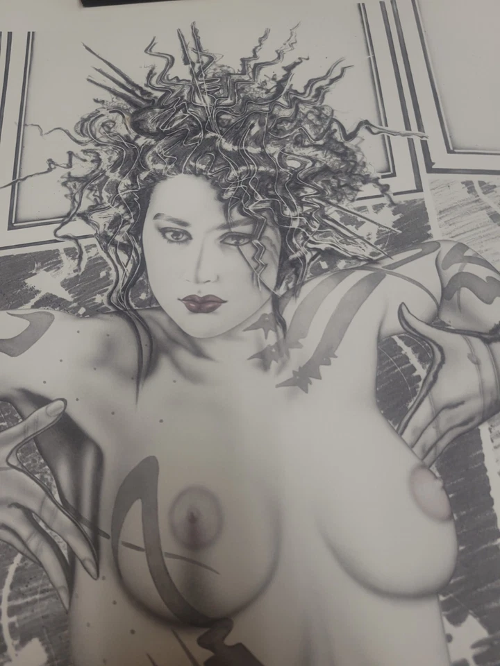 Olivia De Berardinis Clásico FIRECRACKER 26x36 Lito-Modelo Bella-S/N-Raro Foto 2 de 4