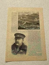 KP131) Defense of Shipka Bulgaria Pass Russo-Turkish War 1885 Engraving