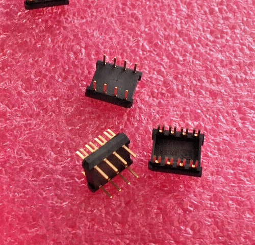 12pc Header Connector Forked 8 Position DIP, DIL GOLD ARIES 08-600-11 - Picture 3 of 6