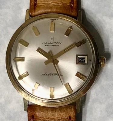 Hamilton Masterpiece Electronic Wrist Watch - 10k Gold -1970's
