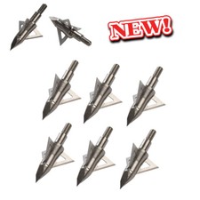 Archery Arrowhead Broadheads 100/125Gr Arrow Tips Points Bow Hunting Crossbow