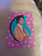 VINTAGE 1984 MICHAEL JACKSON STICKER TRADING CARDS ITEM 7