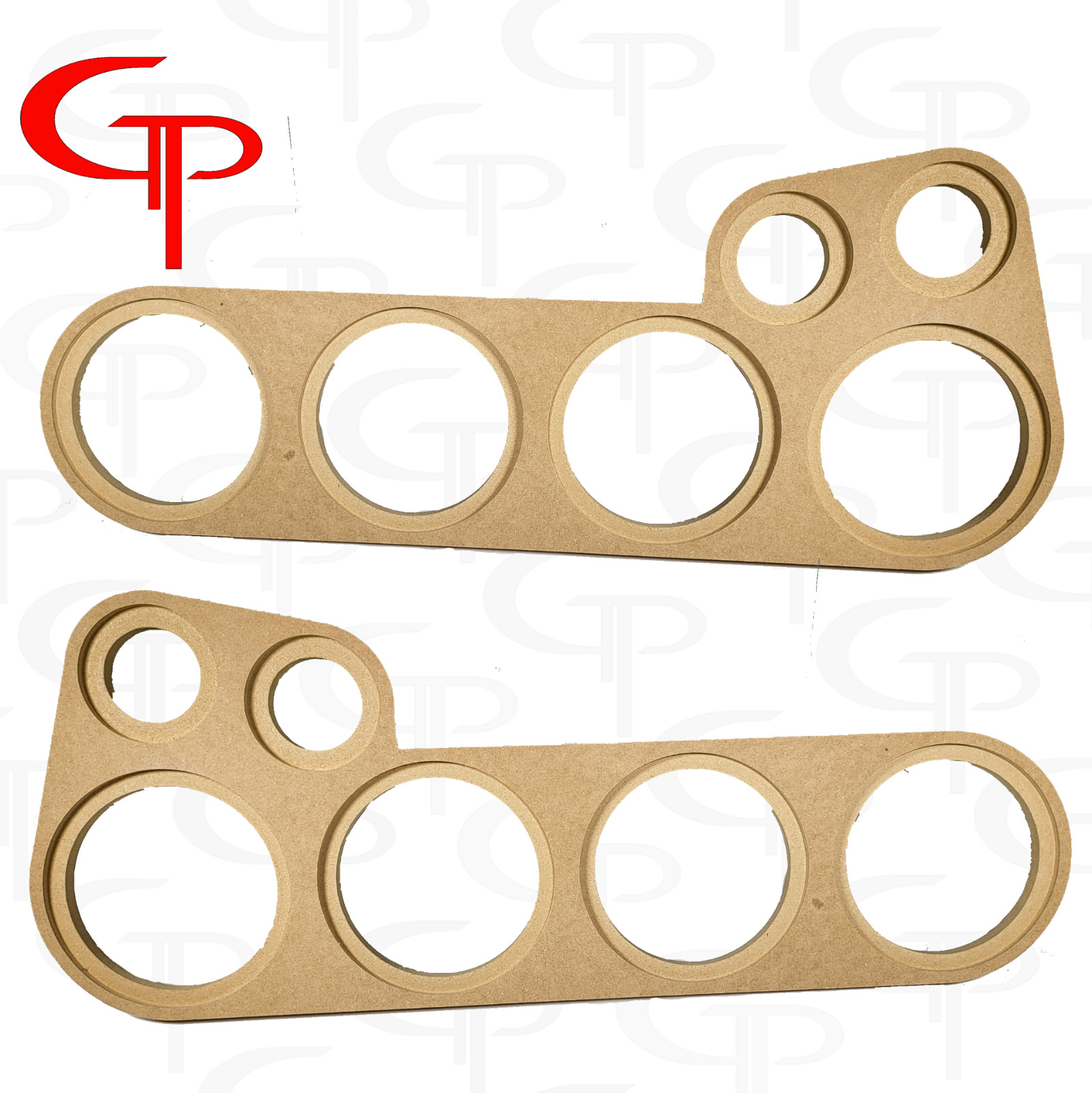 GP Flush Mount Quad 6.5" + two Super Tweeter Door Pod Baffle Speaker rings  – ASA College: Florida
