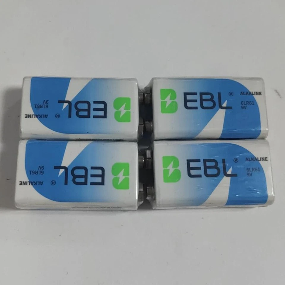 EBL 9 Volt, 9V Alkaline Batteries (6LR61) 1-60Pack Bulk Pricing Lot Packs - Image 3 of 4
