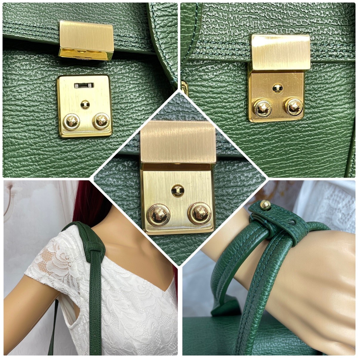 3.1 PHILLIP LIM medium pashi satchel/shoulder bag GREEN 3.1 PHILLIP LIM medium pashi satchel/shoulder bag GREEN