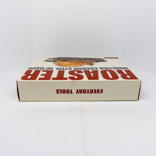 Roasting Pan & Rack Non Stick Carbon Steel Tools of the Trade 20 lb Turkey - Picture 11 of 14