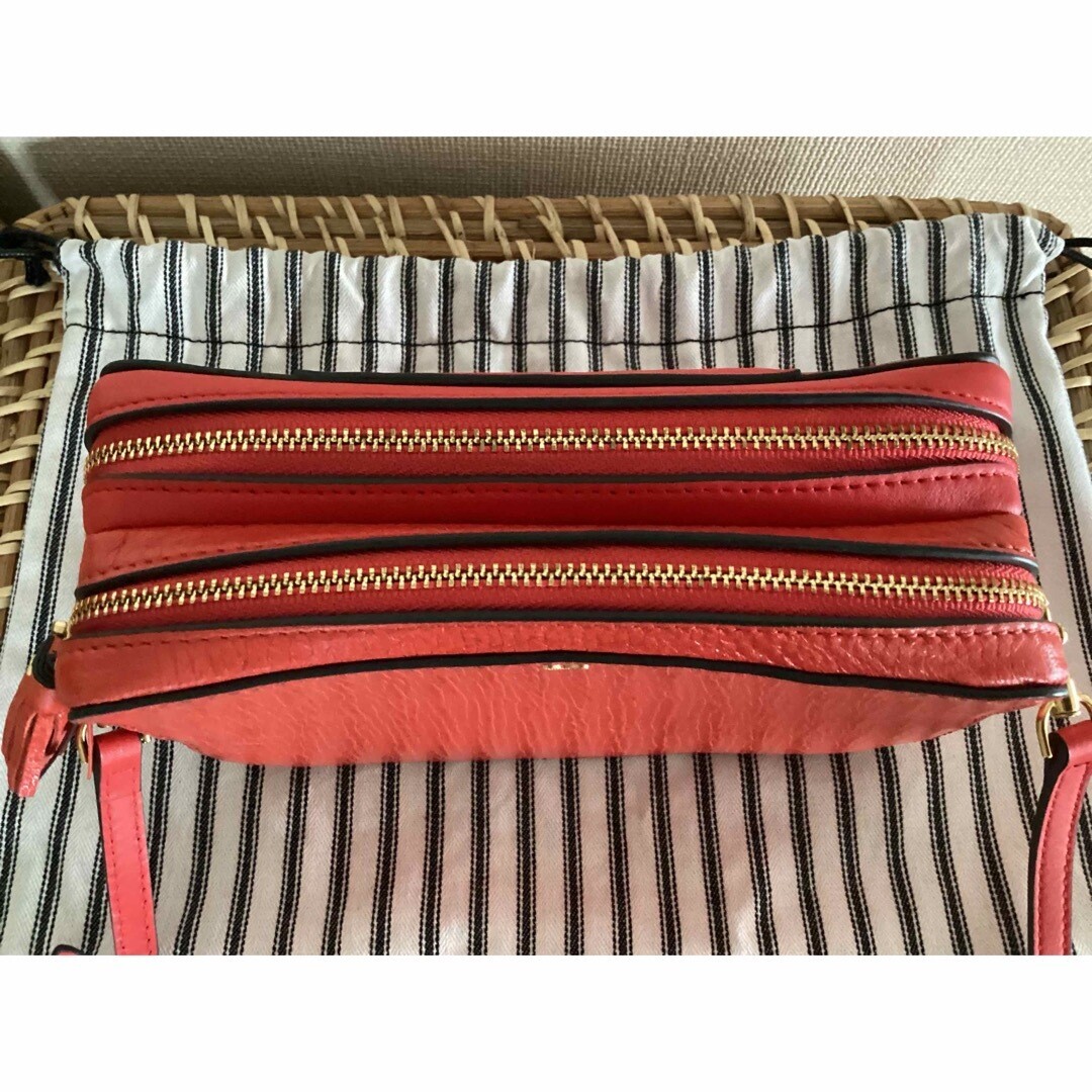 Anya Hindmarch double zip shoulder bag red | eBay