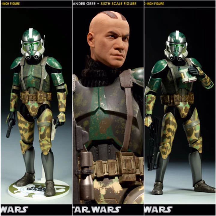 SIDESHOW STAR WARS Commander Gree Figure 1 6 Scale Hot Toys from