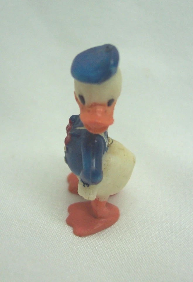 Figura de juguete de plástico vintage años 60 Walt Disney MARX Disneykins DONALD DUCK Foto 2 de 3