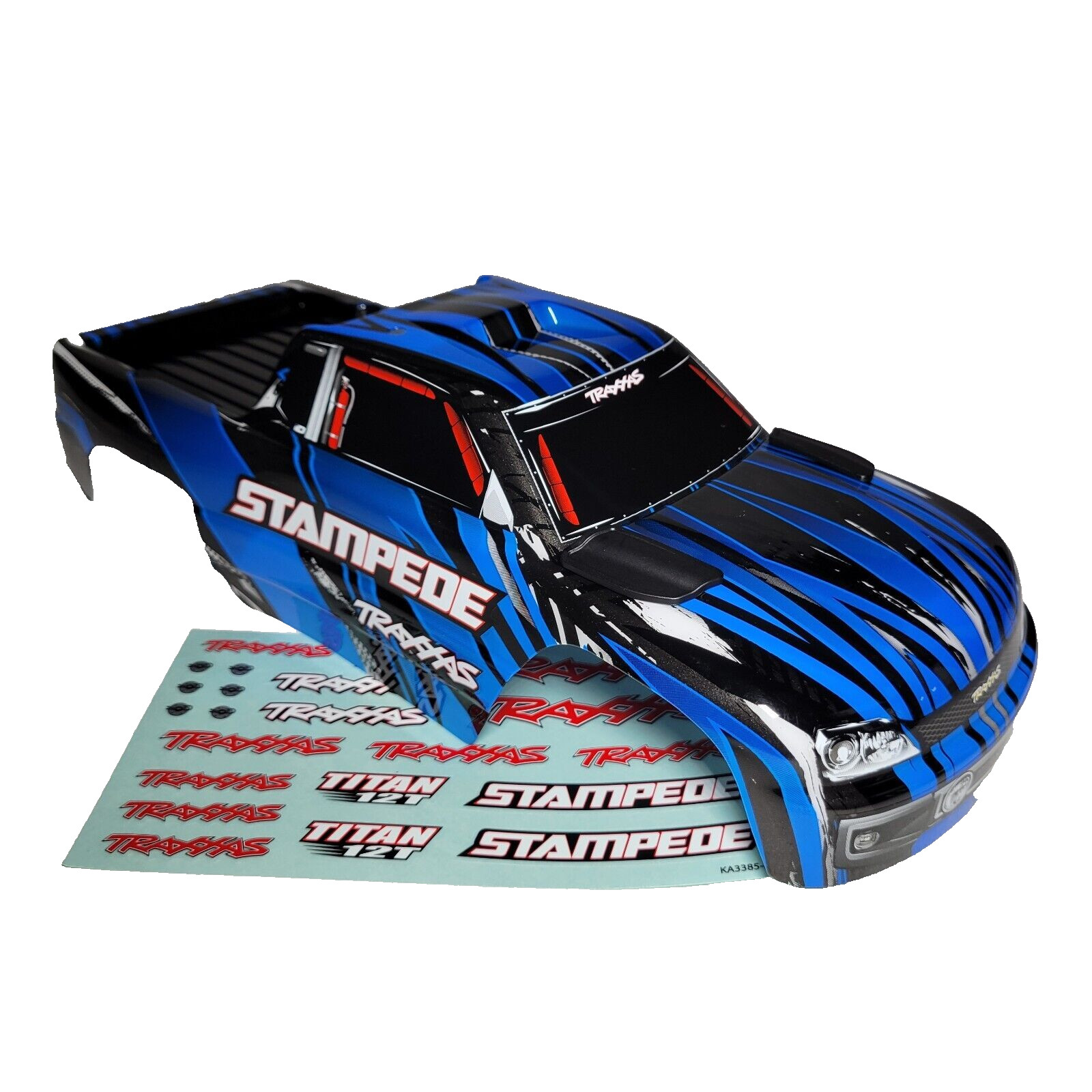 Fits Traxxas Stampede 2wd Clipless Body Shell Blue & Black F
