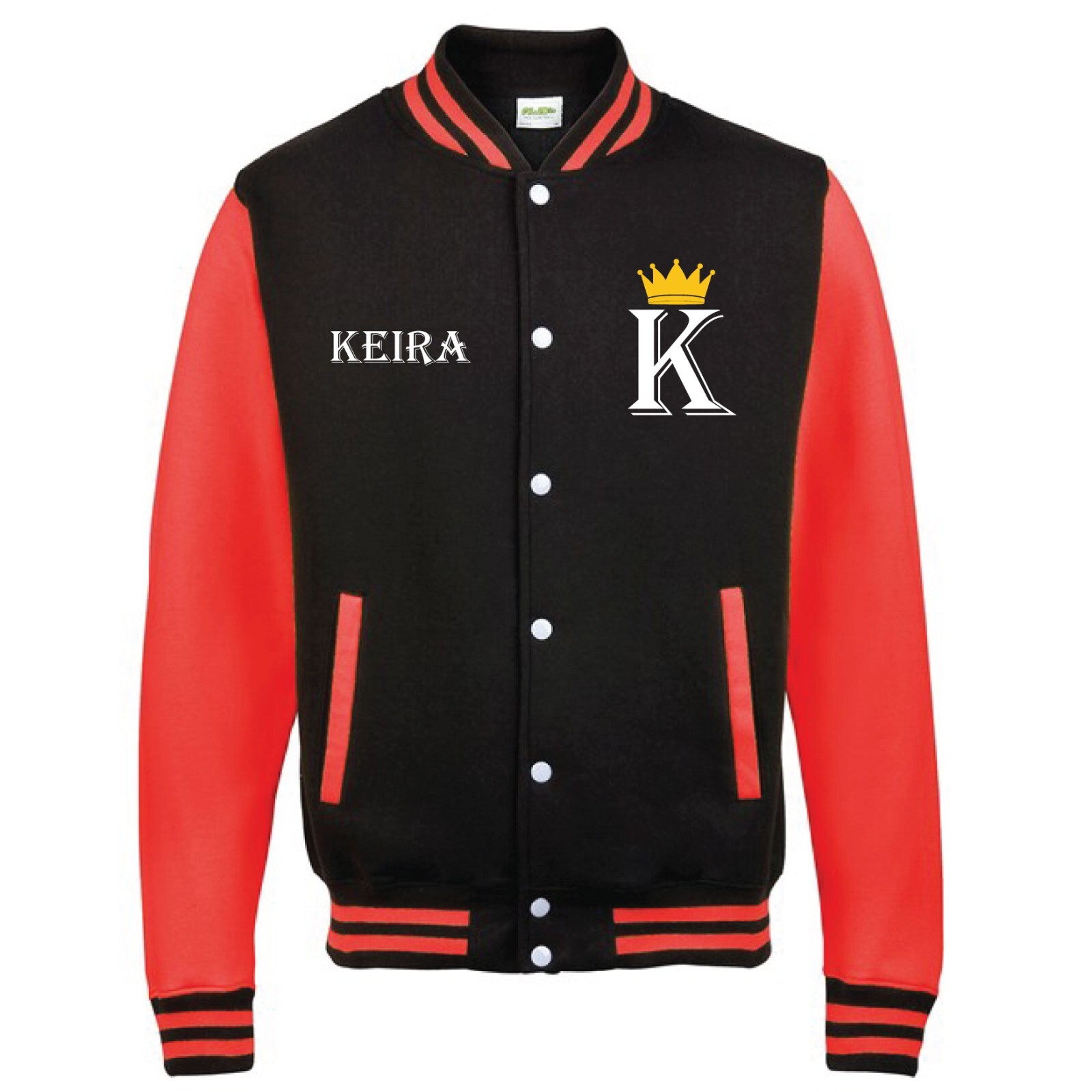 Personalised Awdis Varsity jacket Initial Your Name Friends Baseball Style Gifts image 7
