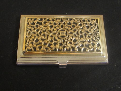 Brighton Silver Tone Credit Card Holder Case