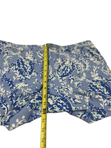 Lilly Pulitzer Callahan Knit Shorts Bennet Blue Out Of The Blue Sz 14 Turtle - Picture 3 of 6