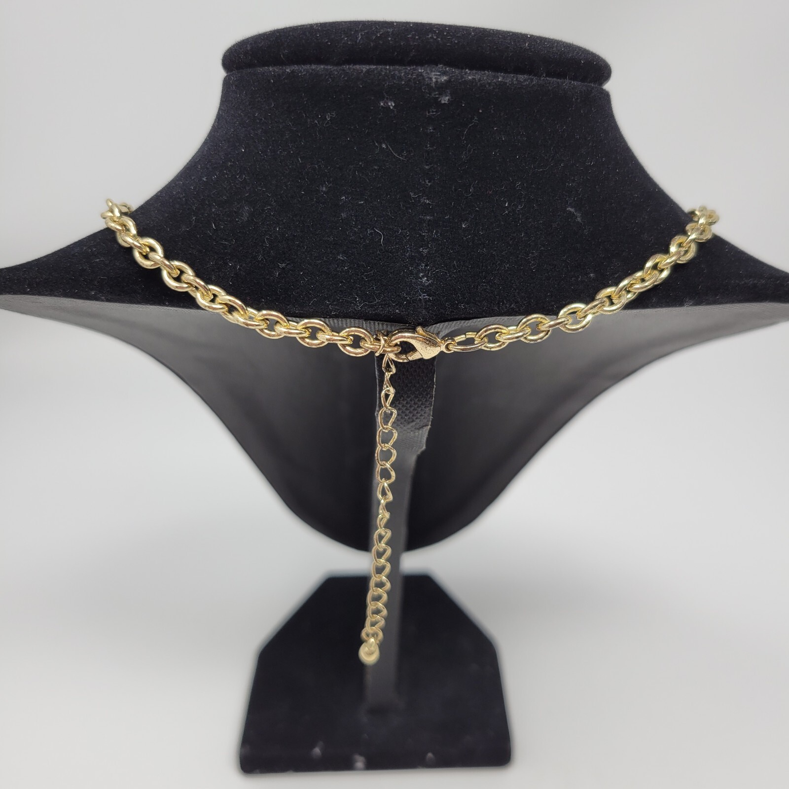 Statement Spring Necklace Green Flower  Resin Gol… - image 3