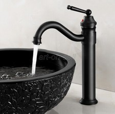 Bathroom Sink Faucet Basin Single Hole Oil Rubbed Bronze Deck Mount Mixer Tap