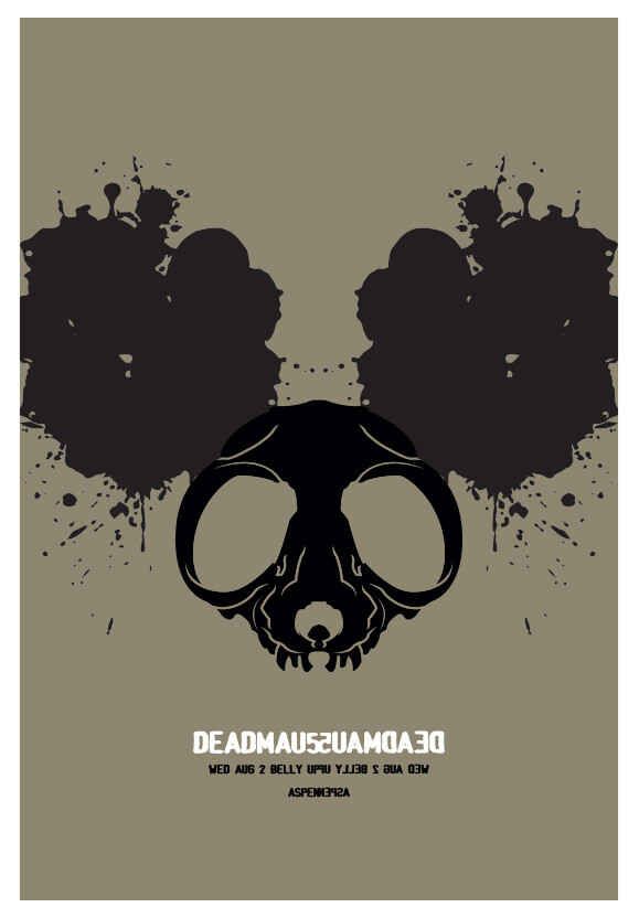 Scrojo Deadmau5 (Deadmaus) Belly Up Aspen Colorado 2013 Poster